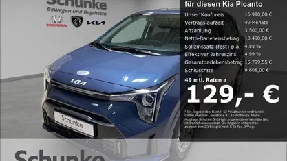 Neu Kia Picanto Vision 68 PS (50 kW) 2025 Blau Kleinwagen
