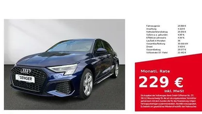 Navarrablau metallic Gebraucht 2023 Audi A3 S-Line Limousine | 29.880 € (Fairer Preis)