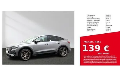 Gebraucht Audi Q4 Sportback e-tron Ambiente 219 kW (299 PS) 2023 Taifungrau metallic SUV