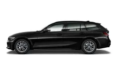 Black sapphire metallic (schwarz) Gebraucht 2022 BMW 320 Sport Line Kombi | 22.998 € (Guter Preis)