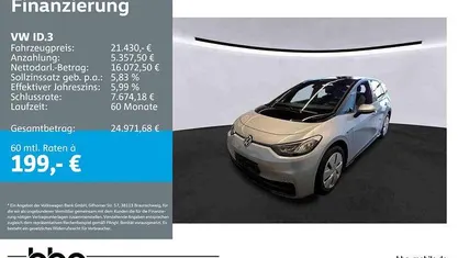Gebraucht VW ID.3 Pro Performance 150 kW (204 PS) 2022 Kleinwagen