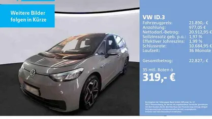Gebraucht 2022 VW ID.3 Pro Kleinwagen | 21.890 € (Fairer Preis)