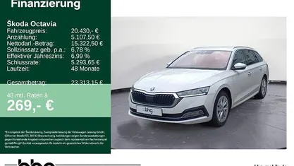Weiß Gebraucht 2022 Skoda Octavia Style Kombi | 20.430 € (Fairer Preis)