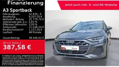 Gebraucht Audi A3 S-Line 150 PS (110 kW) 2025 Daytonagrau perleffekt Limousine