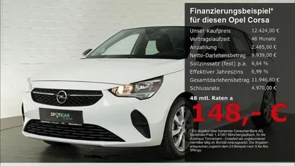 Arktis weiß Gebraucht 2022 Opel Corsa Edition Kleinwagen | 12.424 € (Fairer Preis)