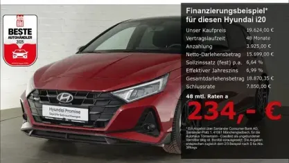 Gebraucht Hyundai i20 N Line 101 PS (74 kW) 2025 Rot Kleinwagen