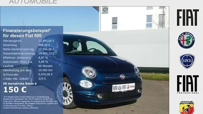 Gebraucht Fiat 500 Dolcevita 69 PS (50 kW) 2022 Blau Kleinwagen