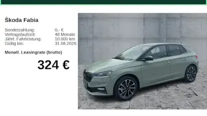 Gebraucht Skoda Fabia Monte Carlo 150 PS (110 kW) 2026 Grün Kleinwagen