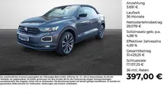 Rauchgrau metallic Gebraucht 2022 VW T-Roc Cabriolet Style Cabrio | 31.769 € (Fairer Preis)