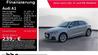 Gebraucht Audi A1 Sportback Advanced 116 PS (85 kW) 2025 Silber Kleinwagen