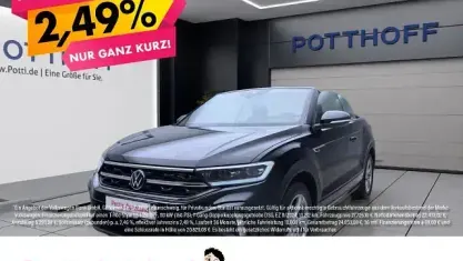 Gebraucht VW T-Roc Cabriolet R-line 150 PS (110 kW) 2025 Schwarz Cabrio