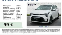 Schneeweiss Gebraucht 2025 Kia Picanto Vision Kleinwagen | 14.890 € (Fairer Preis)