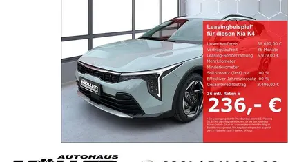 Neu Kia K4 Spirit 150 PS (110 kW) 2026 Grau Kombi