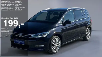Gebraucht VW Touran Highline 150 PS (110 kW) 2020 Deep black met Van / Kleinbus