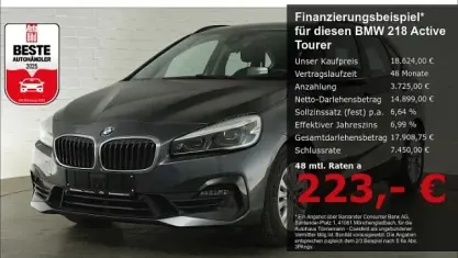 Gebraucht BMW 218 Active Tourer Advantage 150 PS (110 kW) 2020 Mineral grau Van / Kleinbus