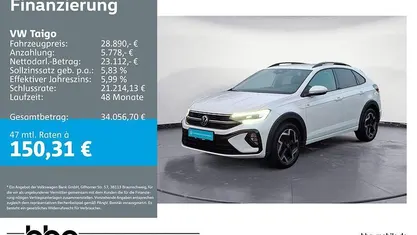Gebraucht VW Taigo R-line 150 PS (110 kW) 2025 Weiss SUV