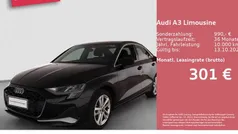 Mythosschwarz metallic Gebraucht 2025 Audi A3 Advanced Plus Limousine | 34.480 € (Guter Preis)