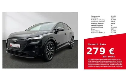 Schwarz Gebraucht 2022 Audi Q4 Sportback e-tron Sport SUV | 28.880 € (Fairer Preis)