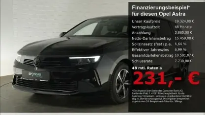 Gebraucht Opel Astra 131 PS (96 kW) 2024 Karbon schwarz Kleinwagen