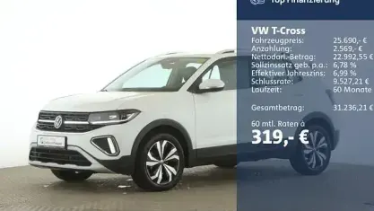 Usata VW T-Cross Style 116 CV (85 kW) 2025 Bianco SUV