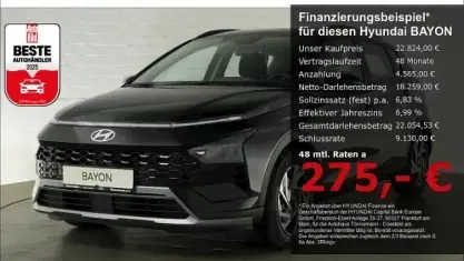 Neu Hyundai Bayon Trend 101 PS (74 kW) 2025 Schwarz SUV