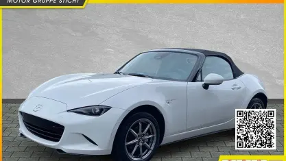 Neu Mazda MX5 Exclusive-Line 132 PS (97 kW) 2026 Arctic white Cabrio