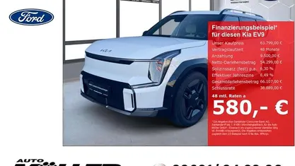 Weiss Gebraucht 2025 Kia EV9 GT-Line SUV | 63.799 € (Fairer Preis)