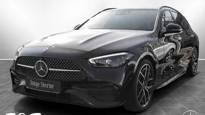 Gebraucht Mercedes C220 AMG 200 PS (147 kW) 2022 Metalliclack obsidianschwarz met Kombi