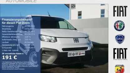Nouă Fiat Doblò 102 CP (75 kW) 2025 Alb Monovolum