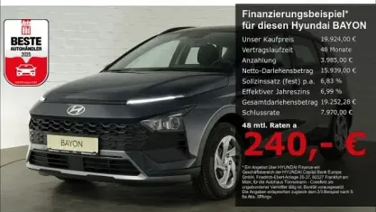 Uusi Hyundai Bayon Select 101 HP (74 kW) 2025 Harmaa Katumaasturi