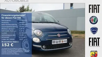 Gebraucht Fiat 500 Dolcevita 69 PS (50 kW) 2023 Blau Kleinwagen