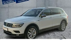 Pure white Gebraucht 2021 VW Tiguan Allspace Highline SUV | 32.750 € (Superpreis)