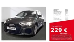 Grau Gebraucht 2022 Audi A3 Sportback e-tron S-Line Limousine | 26.680 € (Fairer Preis)