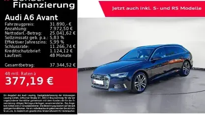 Gebraucht Audi A6 Design 204 PS (150 kW) 2022 Blau Kombi