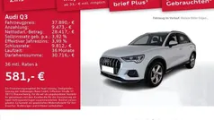 Gletscherweiß metallic Gebraucht 2024 Audi Q3 Advanced SUV | 37.890 € (Fairer Preis)