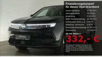 Gebraucht Opel Grandland Electric 145 PS (106 kW) 2025 Schwarz SUV