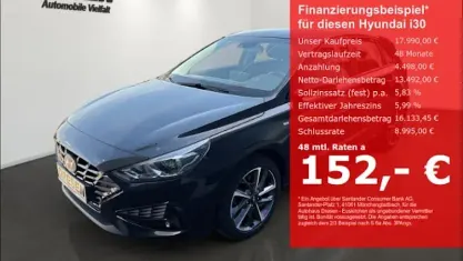 Gebraucht Hyundai i30 Trend 160 PS (117 kW) 2022 Schwarz Limousine