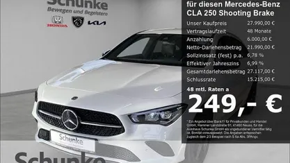 Gebraucht Mercedes CLA250 Shooting Brake 224 PS (164 kW) 2022 Metalliclack (weiss Kombi