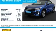 Blau Gebraucht 2024 VW T-Roc Cabriolet R-line Cabrio | 31.997 € (Guter Preis)