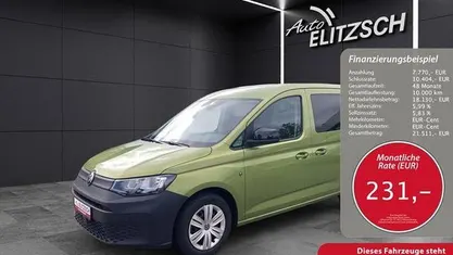 Grün Gebraucht 2021 VW Caddy Life Van / Kleinbus | 25.900 € (Fairer Preis)