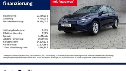 Blau Gebraucht 2023 VW Golf VIII Life Kombi | 23.980 € (Fairer Preis)