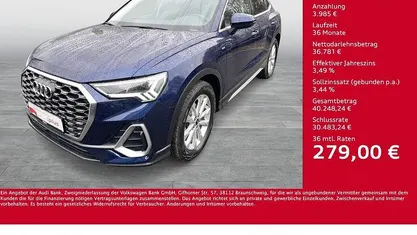 Blau Gebraucht 2025 Audi Q3 Sportback S-Line SUV | 40.766 € (Guter Preis)