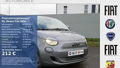 Gebraucht Fiat 500e Icon 87 kW (119 PS) 2022 Schwarz Limousine