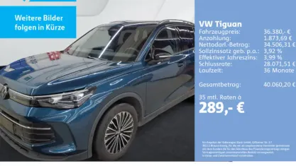 Gebraucht VW Tiguan Goal 150 PS (110 kW) 2025 Nightshade blue metallic SUV