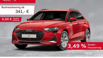 Gebraucht Audi A3 Advanced 204 PS (150 kW) 2025 Progressivrot metallic Limousine