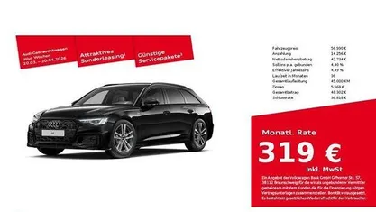 Gebraucht Audi A6 S-Line 286 PS (210 kW) 2025 Mythosschwarz metallic Kombi