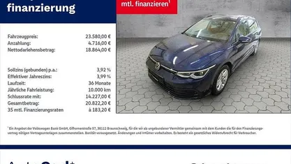 Atlantik blue metallic Gebraucht 2023 VW Golf VIII Life Kombi | 23.580 € (Fairer Preis)