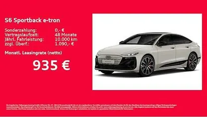 Neu Audi S6 e-tron Ambiente 405 kW (551 PS) 2026 Beige Limousine