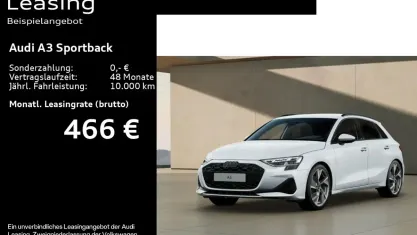 Gebraucht Audi A3 Ambiente 204 PS (150 kW) 2025 Gletscherweiß metallic Limousine