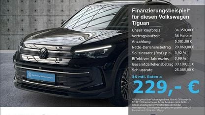 Używany VW Tiguan Life 131 KM (96 kW) 2025 Czarny SUV